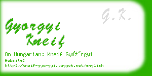 gyorgyi kneif business card